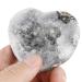 Home Decoration Natural Agate Geode Heart Shape Stone Crystals HalvesStones Slice Specimen Collection Loving Gifts 55-65mm Stones ningxiao (Size : 2pcs)