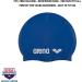 Arena Classic Silicone Junior Swimming Cap - Unisex Soft & Durable Swim Cap for Boys & Girls - Skyblue-White (77) - Buy Online on GoSupps.com