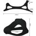 Adjustable Snoring Reducing Chin Strap with 2 Hook and Loop Connectors - Comfortable Anti-Snore Jaw Support for Better Sleep - Triangular Design (Black) - Buy Online on GoSupps.com