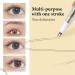 Double Tip Lower Eyelash Pencil 2024 Upgraded 3D Waterproof 2 Tip Eyelash Pen Eye Liner Liquid Eyeliner with Micro Fork Tip for Girls Women Natural Makeup Fine Stroke Eyebrow Pencil (2-PCS #2) - Buy Online on GoSupps.com