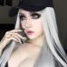 Biuzi Long Wig White Hair Party Costume Synthetic Hair Long Straight 2 Colors Full Head (Silver White) Silver/White.