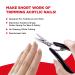 SEKI EDGE SS-201 Acrylic Nail Scissors - Precision Stainless Steel Cuticle Trimmers for Professional Nail Care - Buy Online on GoSupps.com