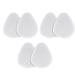Front Pad Thickened Half Yard Pad High Heels Pad Female Summer Front Foot Pad Half Pad 3 Pairs Callous Remover for Feet (White One Size) One Size White
