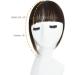 Yamel Bangs Hair Clip in Hair Extensions 3D Wispy Bang Flat Fringe with Temples Clip in Bangs Real Human Hair Pieces for Women Dark Brown - Buy Online on GoSupps.com