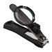 Nail Clipper With Magnifying Glass Portable Nail Clipper Heavy Duty Nail Cutter Smart Nail Clippers Magnifier Loupe Set for Seniors(black)