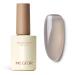 MEGIOR Jelly Gray Gel Nail Polish 15ML Crystal Clear Grey Gel Polish 1PC Nail Polish Gel Soak Off UV Gel Polish Translucent Color Neutral Gel Polish for Nail Art Manicure DIY at Home