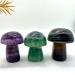 Specimen 1PC Natural Big Green Purple Fluorite Crystal Mushroom Shaped Polished Stone DecorNaturalStones and CrystalsStone Full of Texture