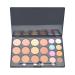 PhantomSky 20 Colors Cream Concealer Camouflage Makeup Highlighter Contour Palette Combination with Brush - Perfect for Professional and Daily Use