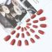 Shop Sethain Matte Oval False Nails - Orange Medium 24-Piece Press-On Nail Tips for Women & Girls - Complete Coverage - Buy Online on GoSupps.com