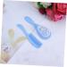 Newborn Baby Hair Brush & Comb Set - Soft Infant Scalp Massage Brushes in Blue - Size 1 - Buy Online on GoSupps.com