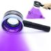 HUHKOUAE Wood's Lamp UV Black light Detector Portable With magnifying glass and Focus light halo for Analyzing Skin Vitiligo Detect Dog/cat Ringworm Detect pet Urine Detect Foodis moldy Detect