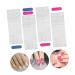 Housoutil 5 Sheets Nail Stickers Nail Care Tool Clear Nail French Manicure Nail Wraps Clear Gel Nail Strips Gel Strips Nail File Gel Wraps Nursing Kit Double Row Double Sided Tape - Buy Online on GoSupps.com