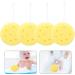 FRCOLOR 4pcs Round Bath Sponge Set | Exfoliating Loofah & Shower Puff for Spa | Natural Bath Scrubbers for Women & Kids - Deep Cleaning Accessories - Buy Online on GoSupps.com