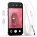 ScopeAround Otoscope for iPhone 3.9mm Ultra-Thin Ear Camera with 6 LED Lights Ear Wax Removal Kit Camera with Specula Protection Ear Wax Removal Tool Compatible with iPhone/Android (No WiFi Needed)