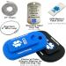 Blue Informer Lite Medical Alert Dog Tag - Pre-Engraved Stainless Steel 2GB USB Chain & Key Ring | Complimentary PHR Access - Buy Online on GoSupps.com