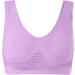 Top Women's Sports Bras | Comfortable Seamless Wireless Yoga Bras with Removable Pads - Purple XXL - Buy Online on GoSupps.com