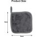 dentedeleao 6 pieces Make-Up Remover Pads Washable Microfibre Cloths Reusable Make-Up Remover Wipes for All Skin Types for Removing Make-Up In Everyday Life and Travelling (Grey 15 * 15 cm) - Buy Online on GoSupps.com