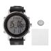 AYNEFY Altimeter Barometer Watch Compass Multifunctional Waterproof Hiking Black / Gray