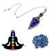 BACTIM Lapis Lazuli Healing Stones and Crystals Dowsing Pendulum Healing Crystal Points Gemstone Pendulum Scrying Dowser Reiki Crystals Resin Chip Stone Divination Wicca Crystal Therapy Meditation - Buy Online on GoSupps.com