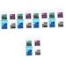 FOMIYES 20 Pcs Eye Shadow Palette Bright Eyeshadow Palette Glitter Eyeshadow Eye Makeup Palette Plastic 1 count (Pack of 1) Multix5pcs