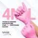 Pink Nitrile Disposable Gloves By Ronco Premium Quality Powder Free Textured Salon Food Grade 4 MIL 1000 Gloves/10 Packs XS Size - Buy Online on GoSupps.com
