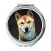 Mirror Travel Mirror Republic Of Korea Puppy Dog Korean Jindo Dog Facial pocket mirror portable mirror