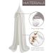Wonder Space Minimal Pompoms Baby Crib Canopy - Nursery Room Dream Tent for Boys & Girls - Kids Bed Hanging Curtain Mosquito Net (White) - Buy Online on GoSupps.com