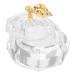 minkissy nail cups manicure nail dish cup acrylic nail supplies nail dappen dish nail liquid holder nail dish cups dish for acrylic nails nail dish bowl thicken Glass Manicure tools