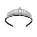 Lurrose Rhinestones Tiara Crown Wedding Bridal Crown Princess Tiara Hair Accessories for Women Girls
