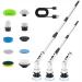 Yunlism Electric Spin Scrubber 2024 Upgraded Electric Scrubber for Cleaning with 9 Replaceable Brush Heads 3 Adjustable Speeds Electric Scrubber
