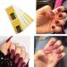 Voarge Nail Templates (200 Pieces) - Self-Adhesive Golden Stencils for Gel Nails & Nail Extensions | Ideal for Artificial Fingernail Modeling - Buy Online on GoSupps.com