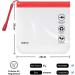ECOHUB Airport Security Liquids Bags 20x20cm (2pcs_red) - Airline Approved Clear Toiletry Bag with Strap - Buy Online on GoSupps.com