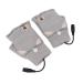 USB Heated Gloves Mens Fashion Office Work Fingerless Heating (Grey)