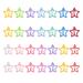 GULELAYAR 28Pcs Star Snap Hair Clips  Mixed Color Non-Slip Metal Hair Barrettes Cute Colorful Hairpins Sweet Bangs Clip Hair Accessories for Women Girls Kids Toddlers (A)
