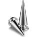 170 pcs Metal Cone Spikes Screwback Studs Rivets for DIY Punk Clothing - Silver - Buy Online on GoSupps.com