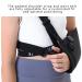 Fotgok Soft Foam Kids Arm Sling with Waist Belt - Pediatric Shoulder Immobilizer for Children - Breathable Arm Support Brace for Shoulder Injury - Black (Small) - Buy Online on GoSupps.com