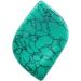 Buy MookaiTedecor Green Turquoise Howlite Gemstone Massage Stones for Healing Reiki - Leaf-Shaped Pack of 2 53x37x6 mm - Buy Online on GoSupps.com