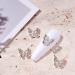 3D Alloy Butterfly Nail Charms - 10pcs Shiny Crystal Metal Gems for Nails | DIY Manicure Jewelry Accessories - Buy Online on GoSupps.com