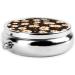 Little White Daisies Portable Metal Pill Box - Round Mini 3-Compartment Design for Small Pills | Ideal for Travel - Buy Online on GoSupps.com