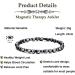 SOOWOOT Magnetic Therapy Anklet Set - Energy Healing Pain Relief Hematite Anklet for Men and Women - 2pcs - Buy Online on GoSupps.com