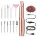FOLAI Electric Nail Drill USB Type Sand Bands for Exfoliating Polishing Nail Removing Acrylic Nail Tools Professional Manicure Pedicure Polishing Shape Tools For Home Salon Use(Golden)