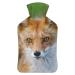 Animal Fox Hot Water Bottle With Cover Plush Bed Bottle Hand Warmer For Adults And Children 26.5X15.3cm