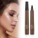 3D Magic Microblading Eyebrow Pencil 2024 Upgraded Eye Brow Contouring Pen with 4 Tip Waterproof Eyebrow Pencil Fine Stroke Eyebrow Pen Makeup Long-Lasting Eyebrow Pencil (2pcs Dark Brown)