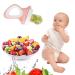 Baby Food Fruit Feeder Pacifier 2 Pack - Silicone Nipple Teething Relief with 6 Toy Teethers in Pink/Cyan - Buy Online on GoSupps.com