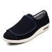 Men's Top Adjustable Diabetic Slipper Shoes Edema Swollen Wide Fit Wide Slippers Breathable Hospital Shoes Elder for Edema Arthritis Fasciitis Swollen Feet (Color : Blue Size : 12)