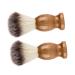 Magiclulu 2st razor brush Accessories for dust collectors Bart care brush make-up brushes neck brush cleaning accessories Bartbrush men's shave beard care tool man shave wood hairbrush
