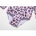 BONVERANO Baby Girls Long Sleeve Swimsuit | UPF 50+ Sun Protection | 18-24 Months | Pink Leopard Print - Buy Online on GoSupps.com