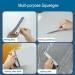 AMZQ 2 Pack Small Squeegee Mini Silicone Squeegee for Windows Mirrors Bathroom Glass Shower Mirrors Kitchen Countertops and Sink Oil Plate - Buy Online on GoSupps.com