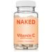 NAKED Vitamin C - 500mg Ascorbic Acid Capsules with Citrus Bioflavonoids - Daily Antioxidant and Immune Support* Made in USA - Vegan Non-GMO - 90 Capsules