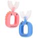 Gatuida 6 STK U-shaped toothbrush for children toothbrushes for children Portable children's toothbrush toothbrush made of silicone children toothbrush household child toothbrush caricature accessories baby pp